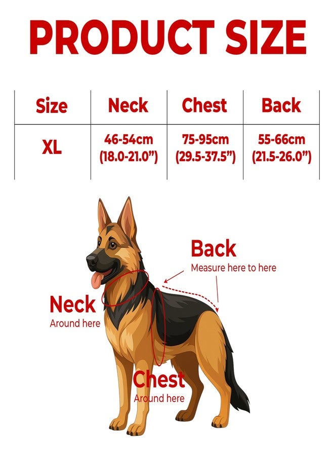 KH866 Dog Pulling Harness Reflective X-Back Harness for Sledding Exercise, Canicross Scootering, Bikejoring, Skijoring, Fit for French Bulldog Dogs, Small Husky, Small Shiba Inu (XL) - Image 2